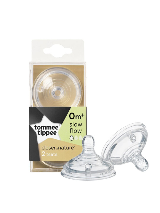 Tommee Tippee Closer to Nature 2 x Slow Flow Teather image number 1